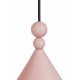  Konko lampa wisząca średnica 30cm różowa